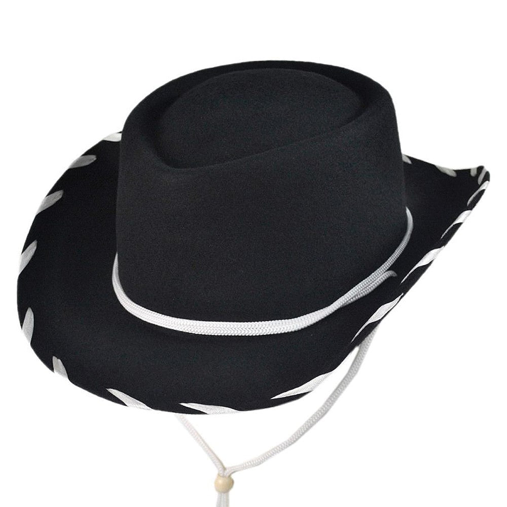 Sombrero Cowboy niño de Jaxon & James - Negro-Blanco