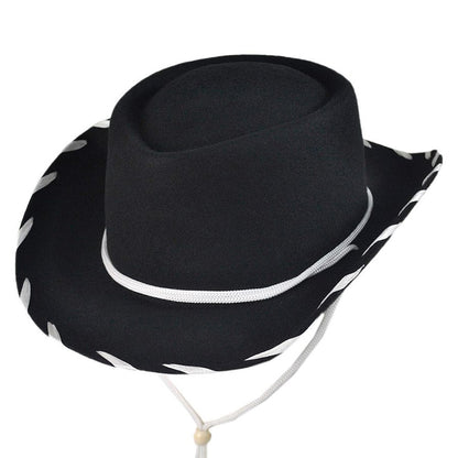 Sombrero Cowboy niño de Jaxon & James - Negro-Blanco