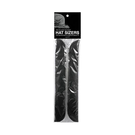 Cinta interior de felpa - Ajustador de talla para sombrero - Negro