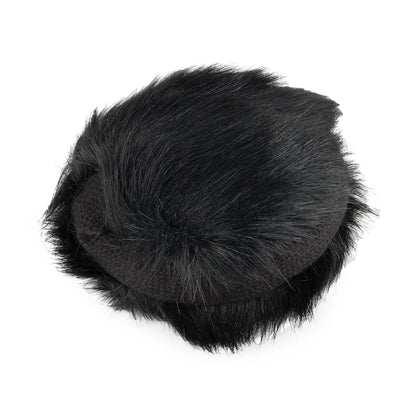 Orejeras de piel sintética de Village Hats - Negro