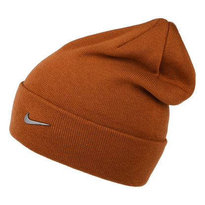 Gorro Beanie Swoosh con vuelta de Nike Golf - Ocre