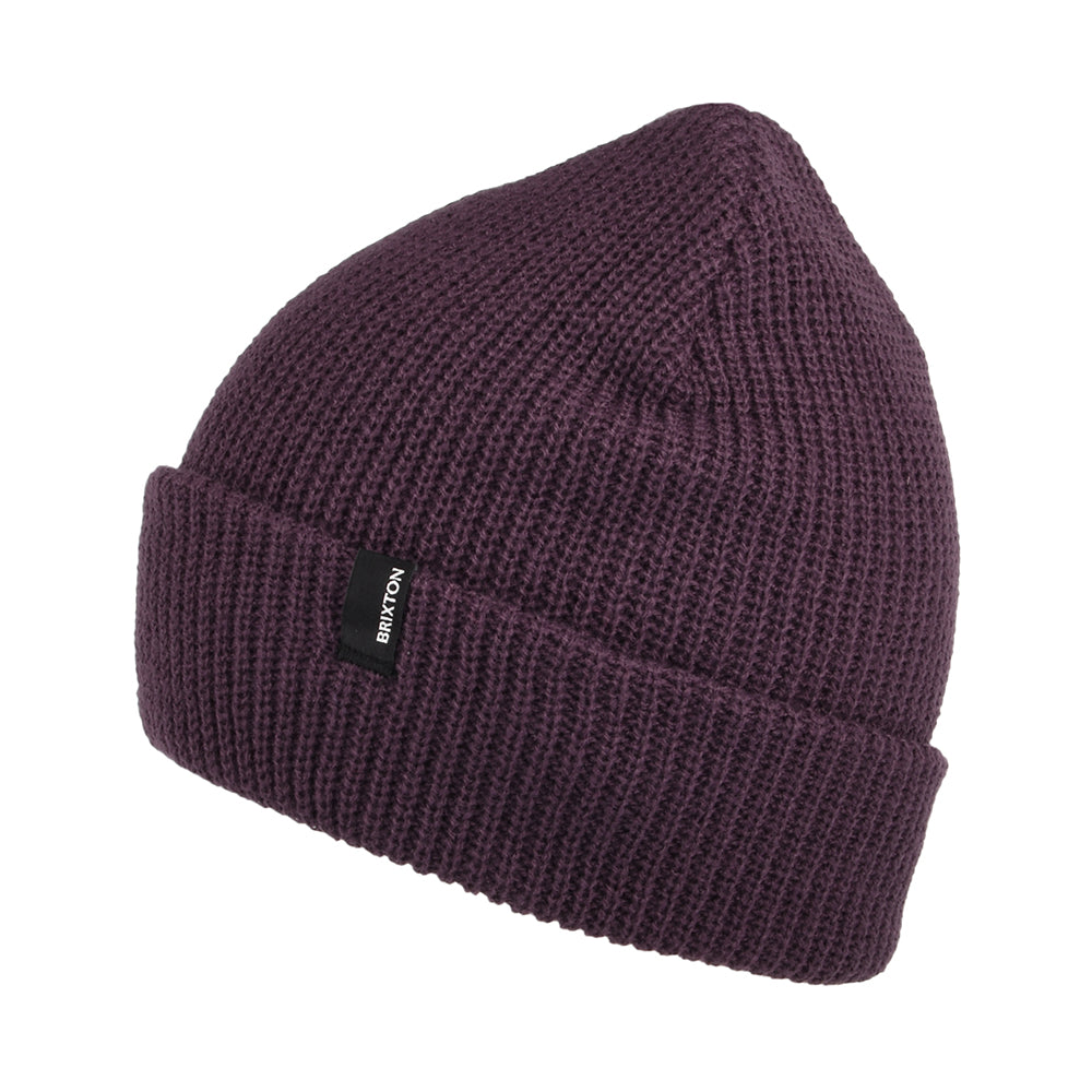 Gorro Beanie Heist con vuelta de Brixton - Uva