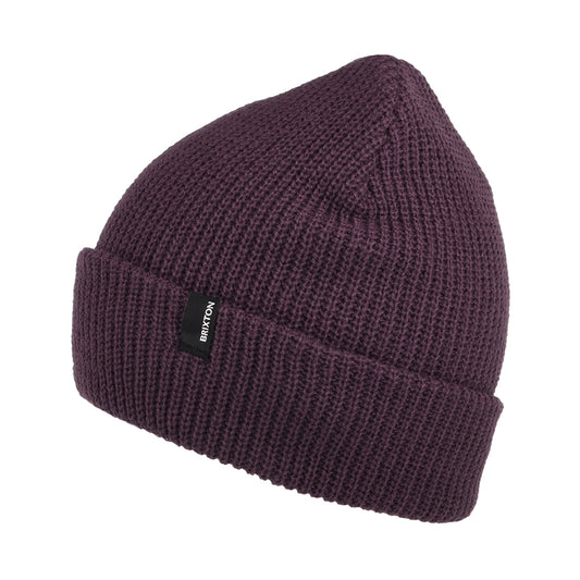 Gorro Beanie Heist con vuelta de Brixton - Uva