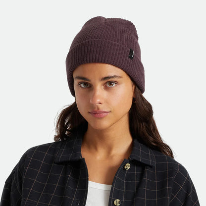 Gorro Beanie Heist con vuelta de Brixton - Uva