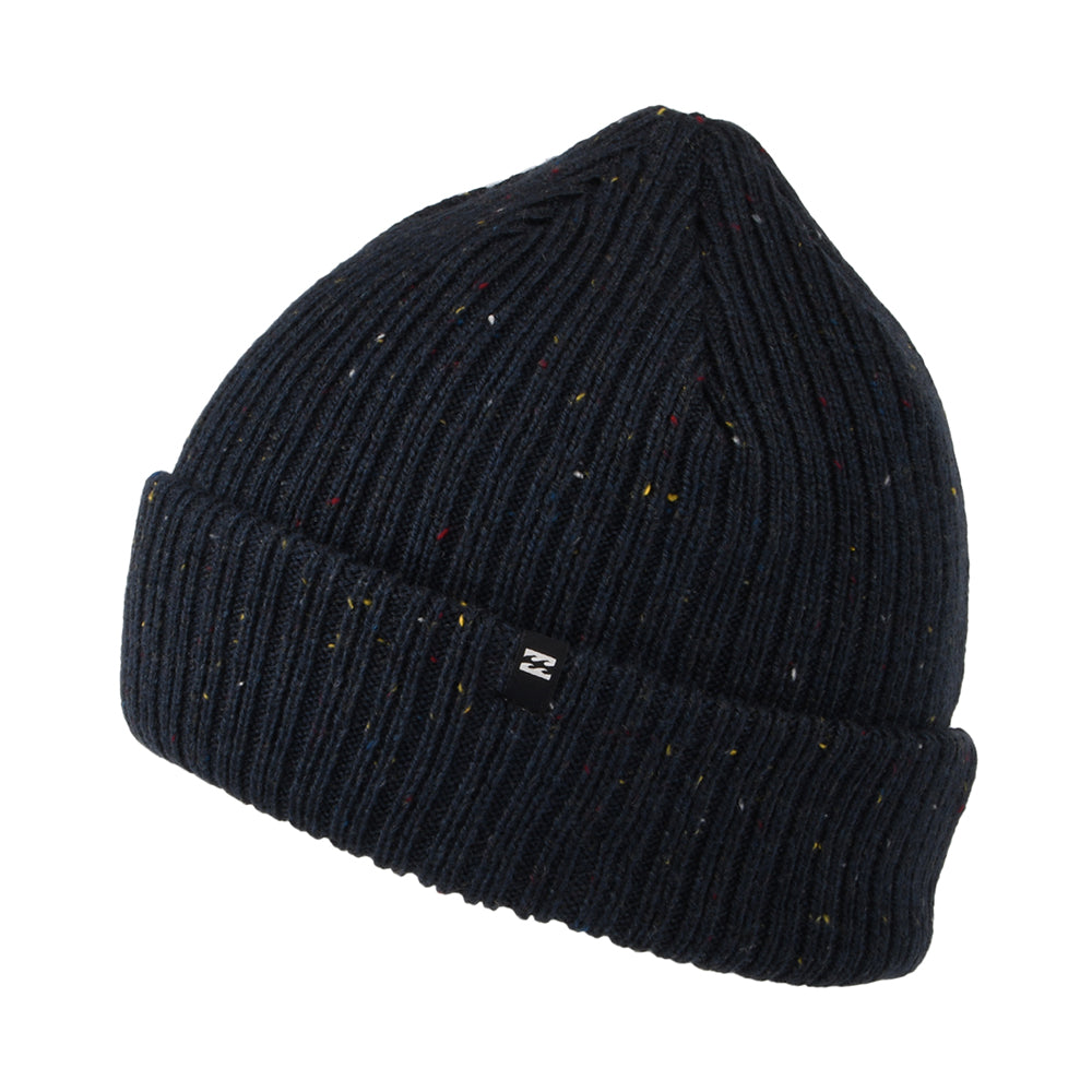 Gorro Beanie Arcade con vuelta Flecked de Billabong - Azul Marino