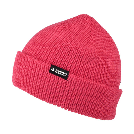 Gorro Beanie Go 2 de Converse - Rojo Frambuesa