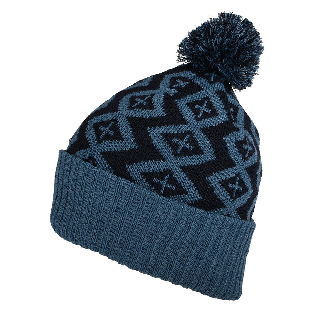 Gorro con pompón Perennial Pinecone Powder Town de Patagonia - Azul Marino