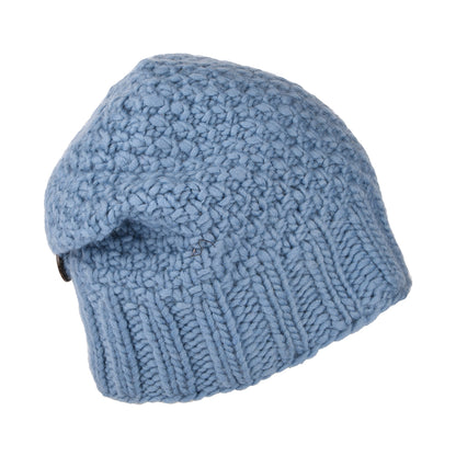 Gorro Beanie con botón de Kusan - Azul Cielo