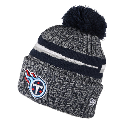 Gorro con pompón NFL Sideline Sport Knit Tennessee Titans de New Era - Azul