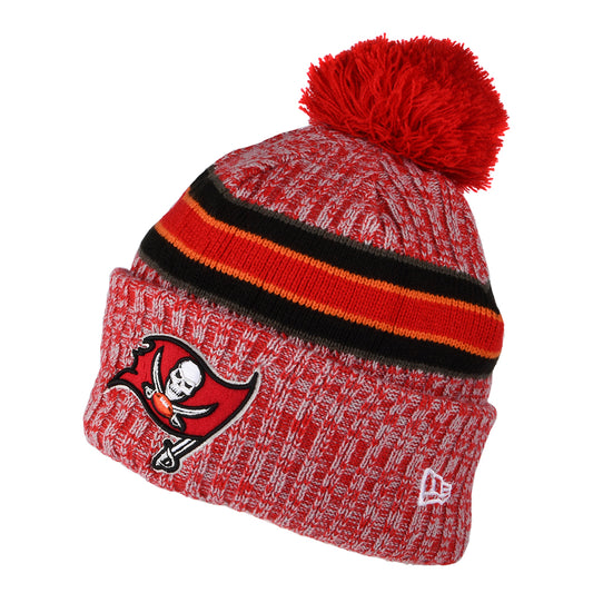 Gorro con pompón NFL Sideline Sport Knit Tampa Bay Buccaneers de New Era - Rojo-Negro