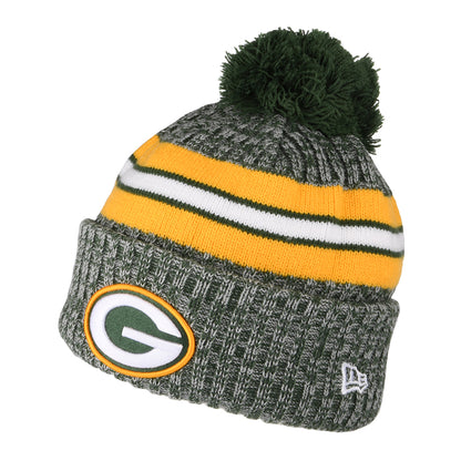 Gorro con pompón NFL Sideline Sport Knit Green Bay Packers de New Era - Dorado