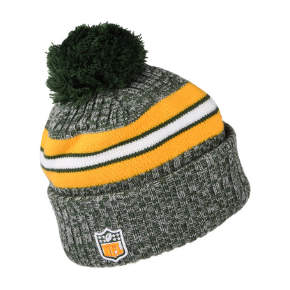 Gorro con pompón NFL Sideline Sport Knit Green Bay Packers de New Era - Dorado