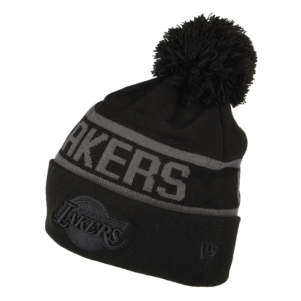 Gorro con pompón NBA Tonal Jake Cuff L.A. Lakers de New Era - Negro