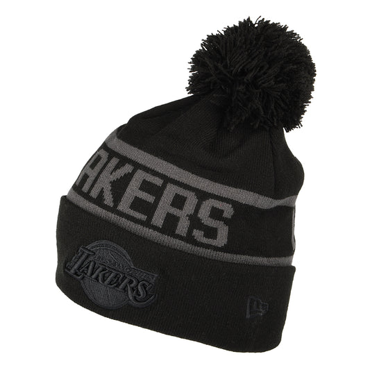 Gorro con pompón NBA Tonal Jake Cuff L.A. Lakers de New Era - Negro