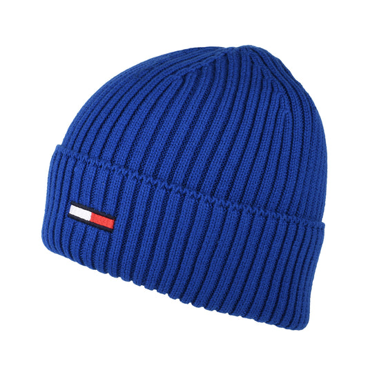 Gorro Beanie TJM Basic Rib de canalé de Tommy Hilfiger - Azul Intenso