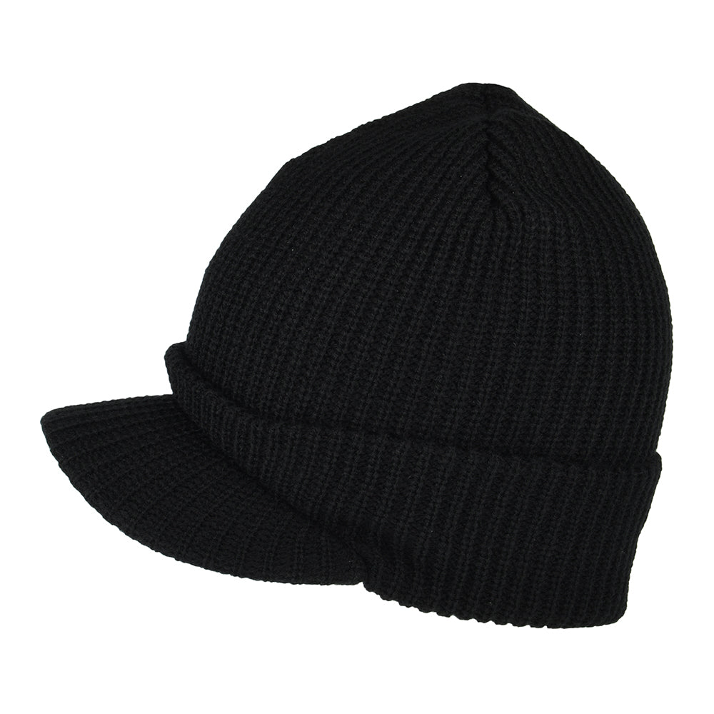 Gorro Beanie One Star con visera de HUF - Negro
