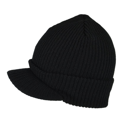 Gorro Beanie One Star con visera de HUF - Negro