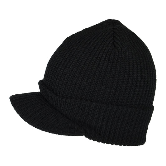 Gorro Beanie One Star con visera de HUF - Negro