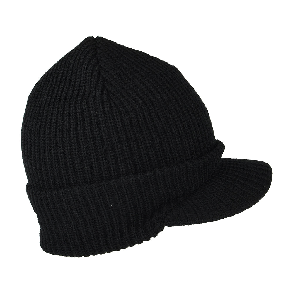 Gorro Beanie One Star con visera de HUF - Negro