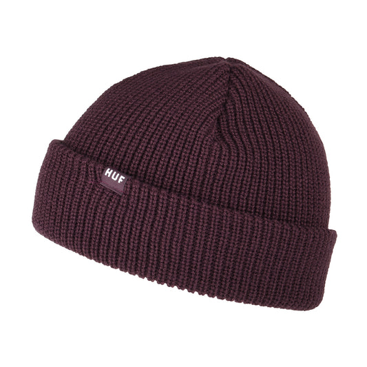 Gorro Beanie Usual pescador de HUF - Berenjena