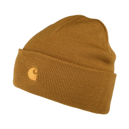 Gorro Beanie Chase con vuelta de Carhartt WIP - Mostaza