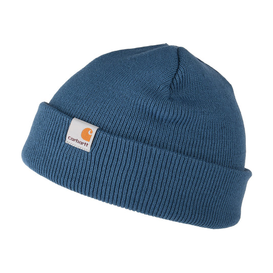 Gorro Beanie Stratus Short Watch de Carhartt WIP - Azul de Prusia