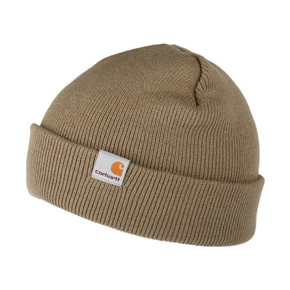 Gorro Beanie Stratus Short Watch de Carhartt WIP - Beige Arena