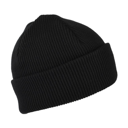 Gorro Beanie Milo Rib Knit de canalé de algodón de Carhartt WIP - Negro