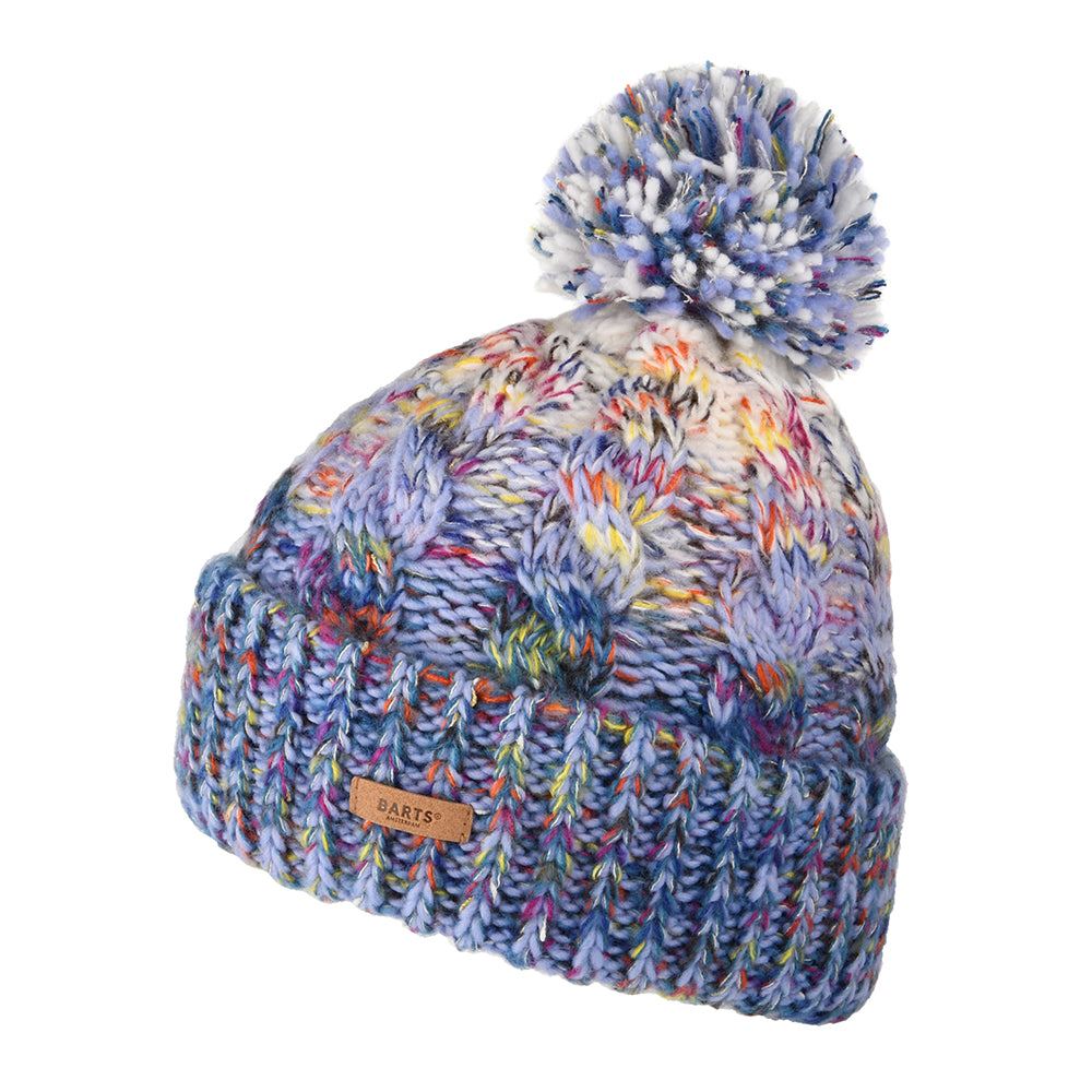 Gorro con pompón Iska Space-Dyed de Barts - Morado