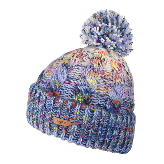Gorro con pompón Iska Space-Dyed de Barts - Morado