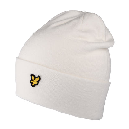 Gorro Beanie Basic de Lyle & Scott - Blanco invernal