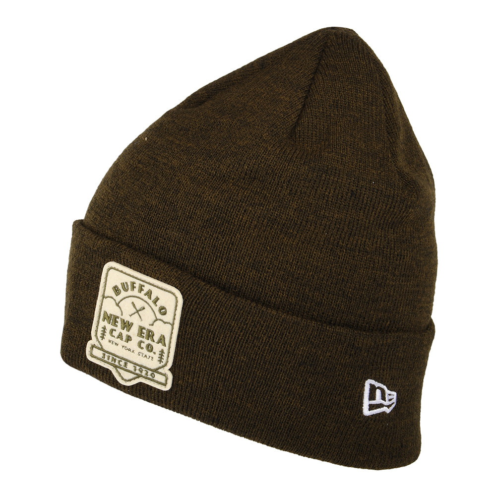 Gorro Beanie Polylana con vuelta de New Era - Marrón
