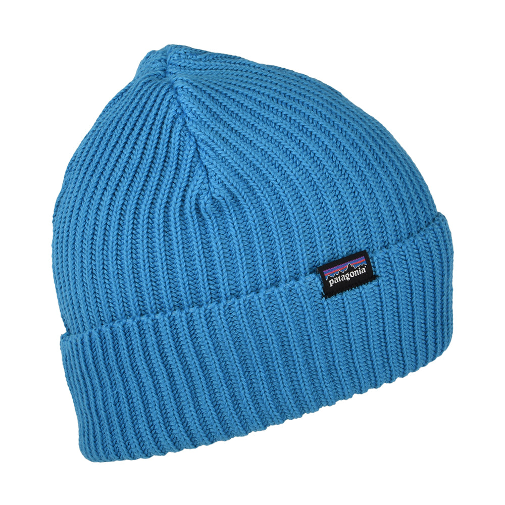 Gorro Beanie Fishermans con vuelta de Patagonia - Azul Medio