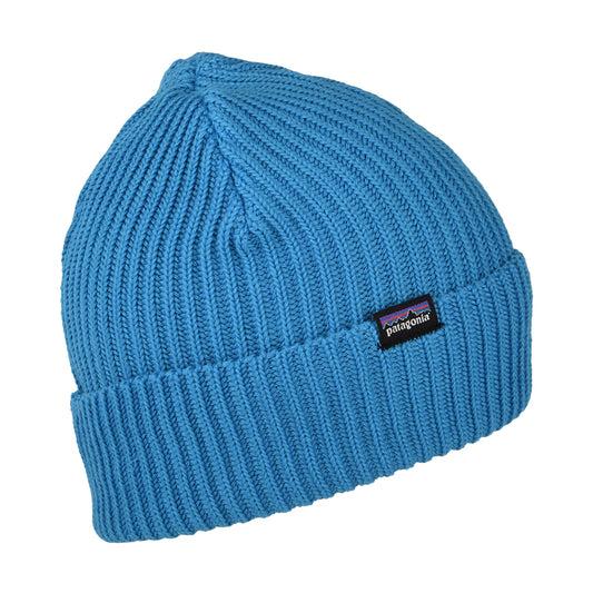 Gorro Beanie Fishermans con vuelta de Patagonia - Azul Medio