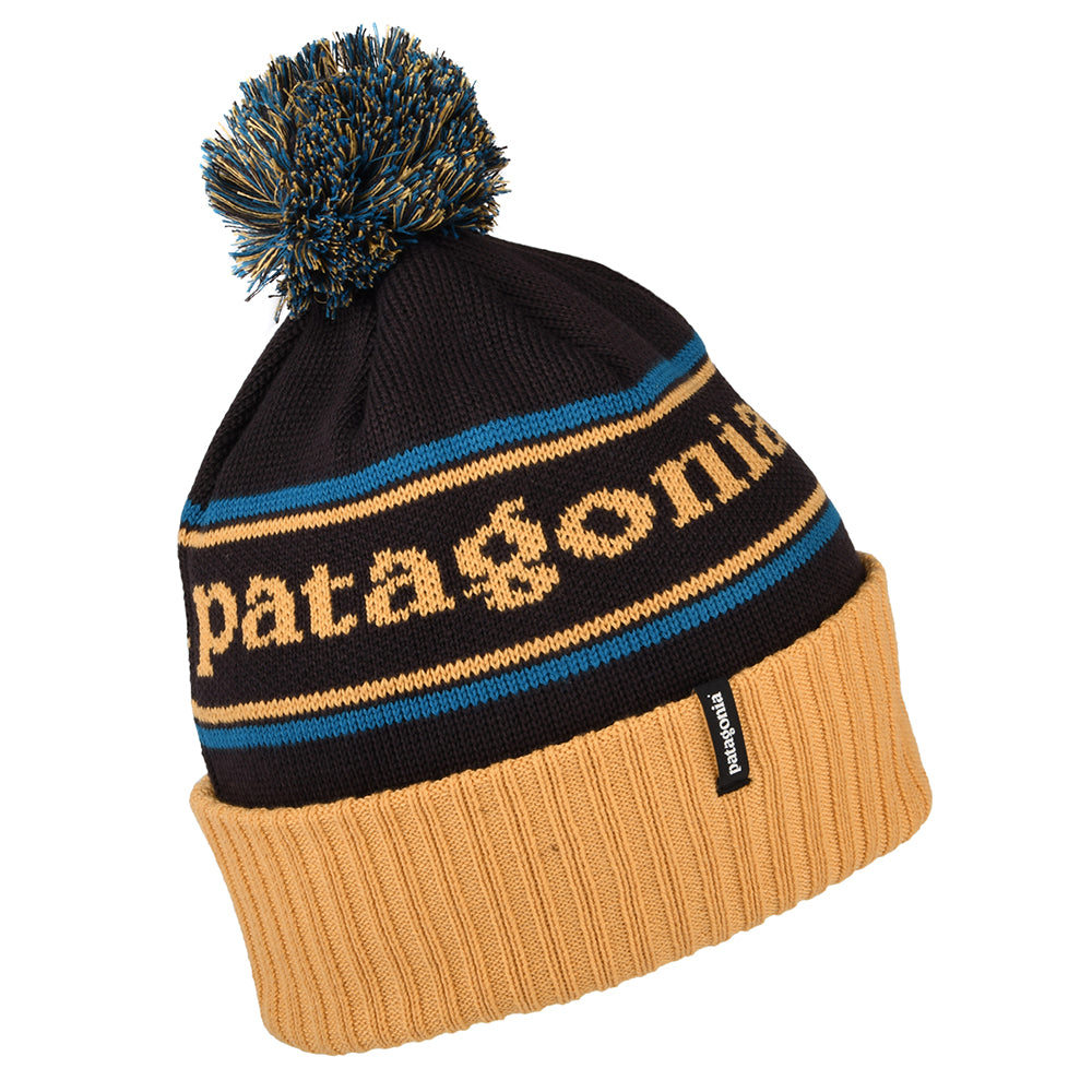 Gorro con pompón Park Stripe Powder Town de Patagonia - Camel-Multi