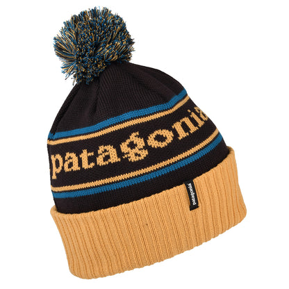Gorro con pompón Park Stripe Powder Town de Patagonia - Camel-Multi
