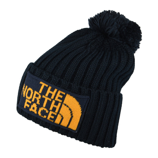 Gorro con pompón Heritage Ski Tuke reciclado de The North Face - Azul Marino-Amarillo