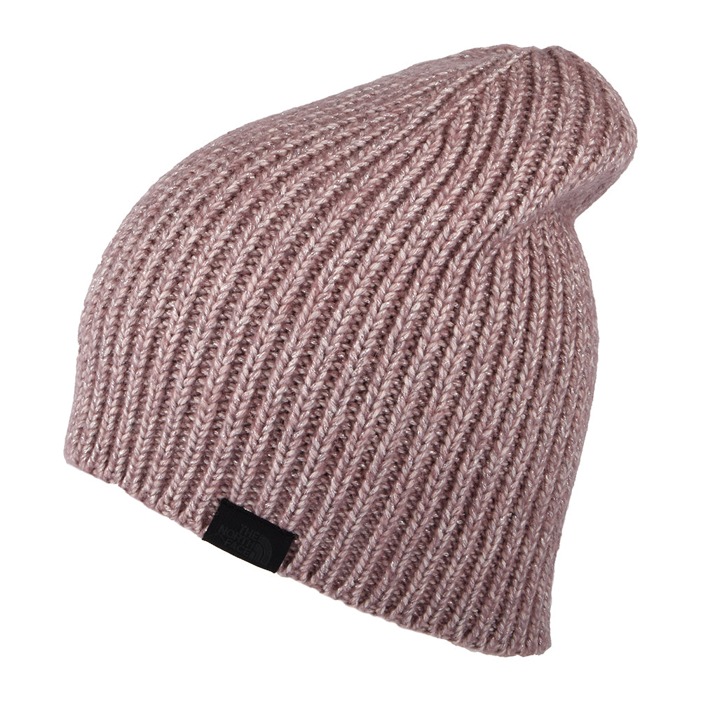 Gorro Beanie Airspun holgado de The North Face - Malva Molvoriento