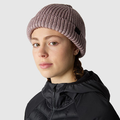 Gorro Beanie Airspun holgado de The North Face - Malva Molvoriento