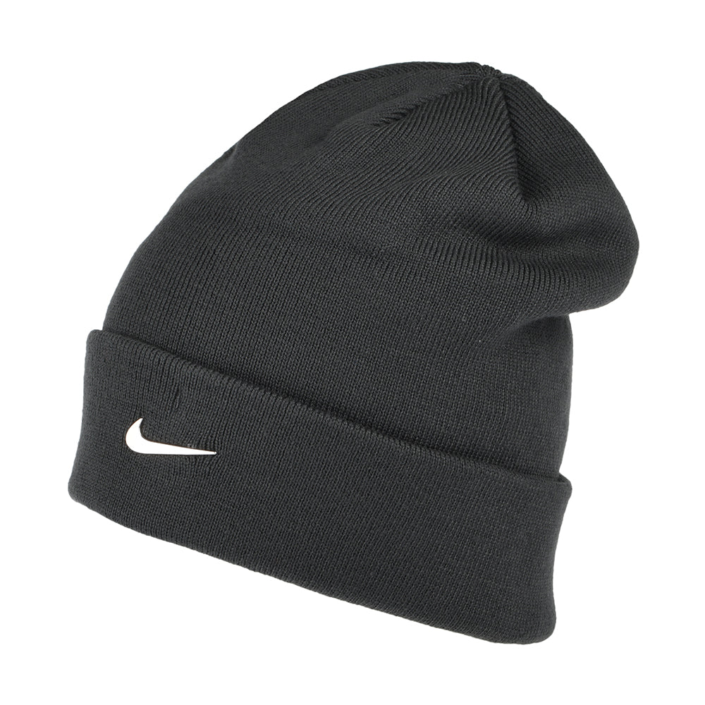 Gorro Beanie Swoosh con vuelta de Nike Golf - Antracita-Plateado