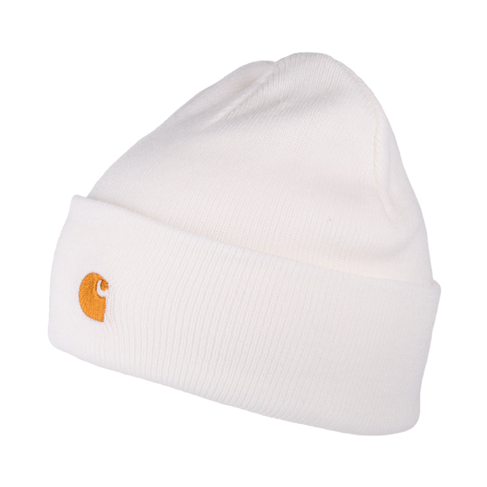Gorro Beanie Chase con vuelta de Carhartt WIP - Blanco