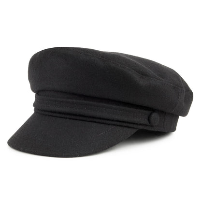 Gorra marinera de mezcla de lana de Jaxon & James Negro al por mayor