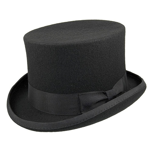 Sombrero de copa Mid Crown de Jaxon & James Negro al por mayor