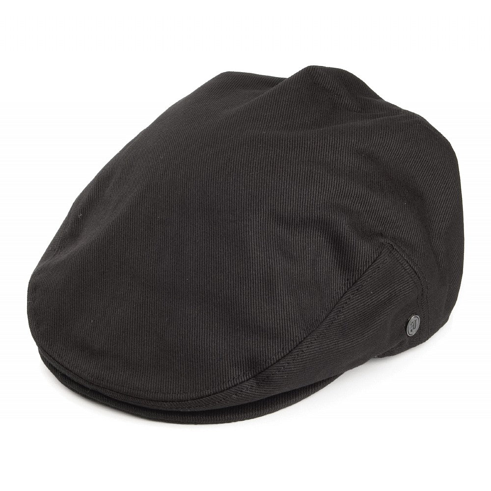 Gorra plana de algodón de Jaxon & James Negro al por mayor