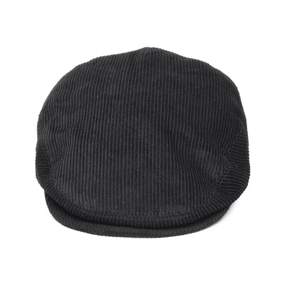 Gorra plana de pana de Jaxon & James Negro al por mayor