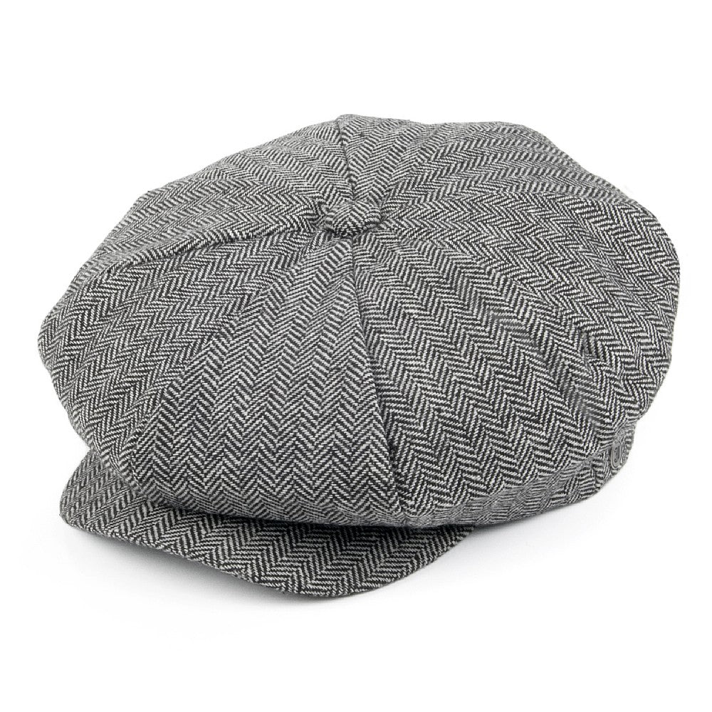 Gorra de diseño de espiga La Gran Manzana de Jaxon & James Gris al por mayor
