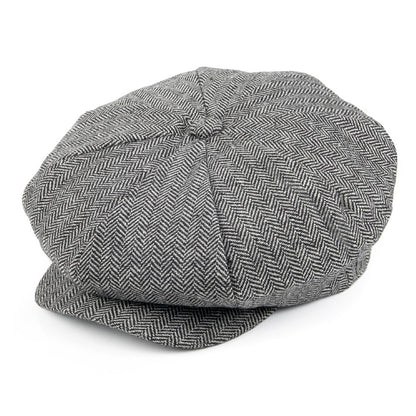 Gorra de diseño de espiga La Gran Manzana de Jaxon & James Gris al por mayor
