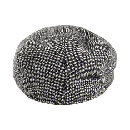 Gorra plana en Marl Tweed de Jaxon & James Negro al por mayor