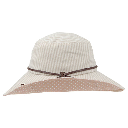 Sombrero plegable Soleil de -Sur la tête Beige al por mayor