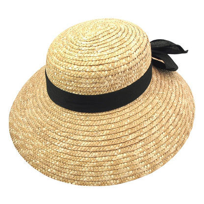 Sombrero canotier Milan de paja de Sur la tête al por mayor